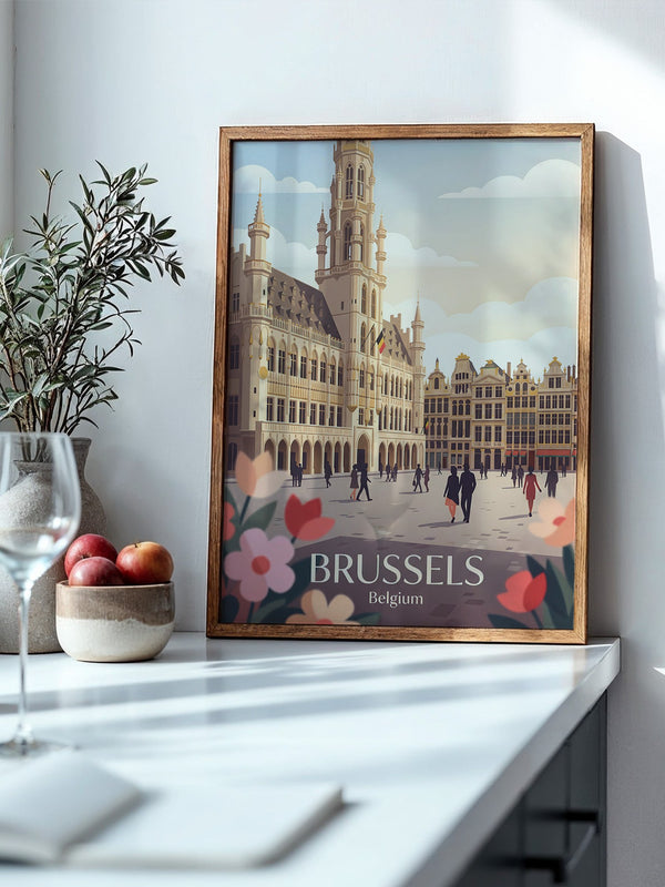 Brüssel Architektur Pastell