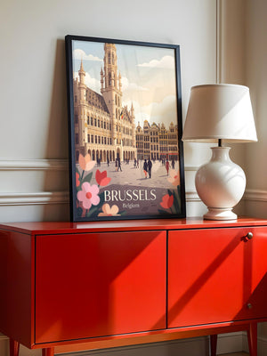 Brüssel Architektur Pastell