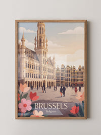 Brüssel Architektur Pastell