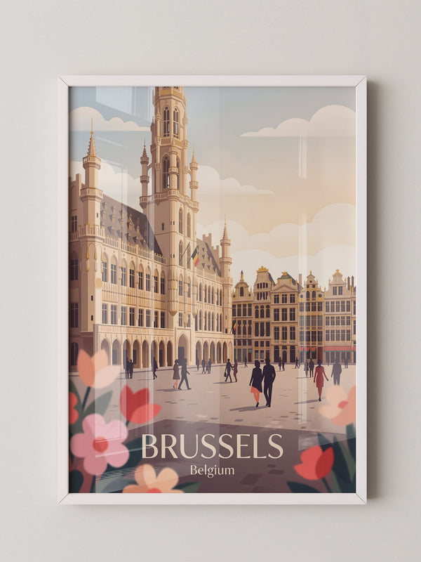 Brüssel Architektur Pastell