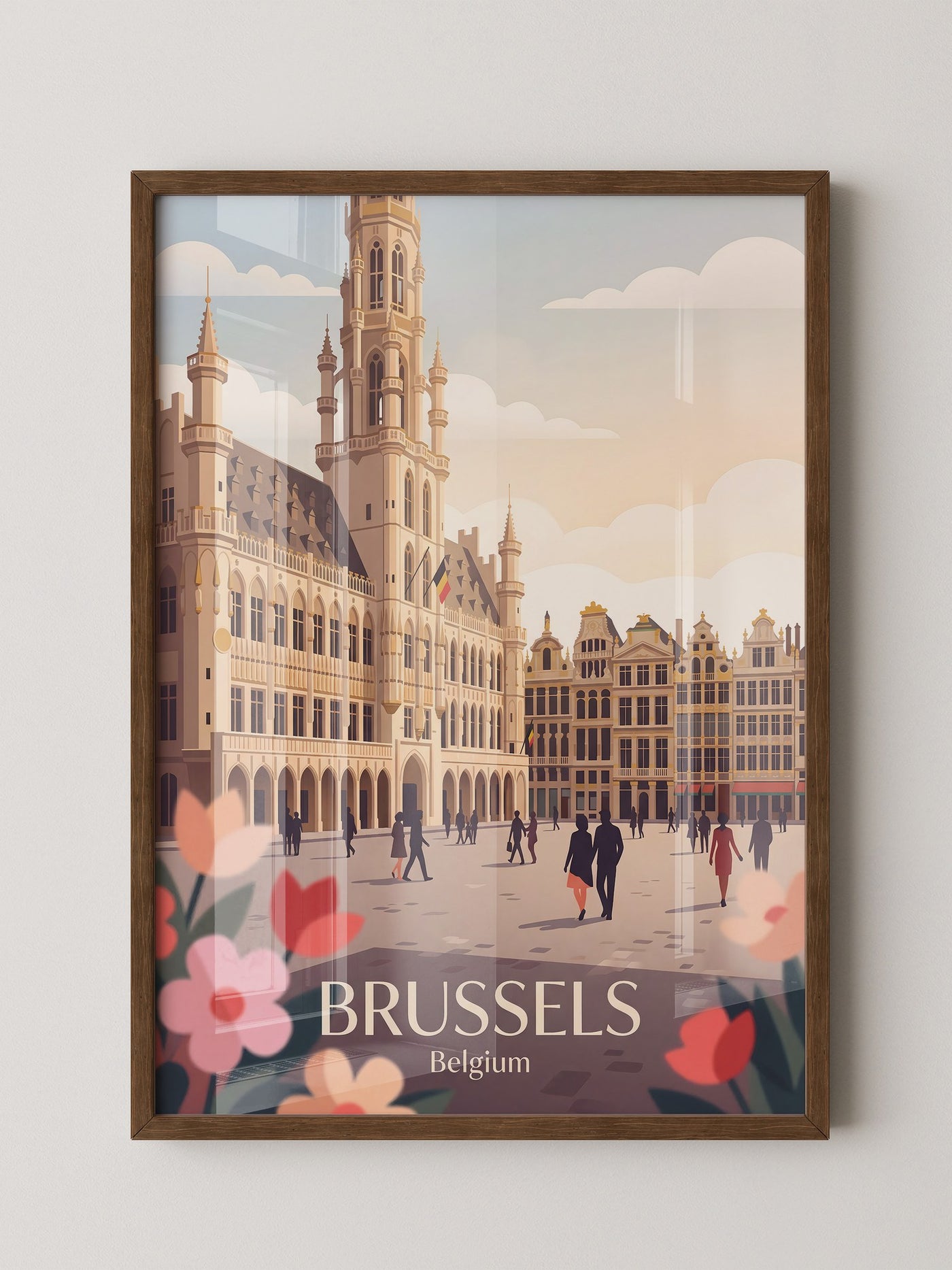 Brüssel Architektur Pastell