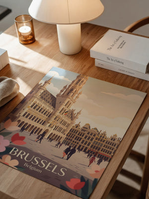 Brüssel Architektur Pastell