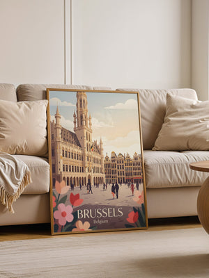 Brüssel Architektur Pastell