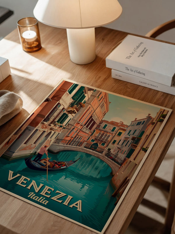 Venedig Gondel Kanal Retro