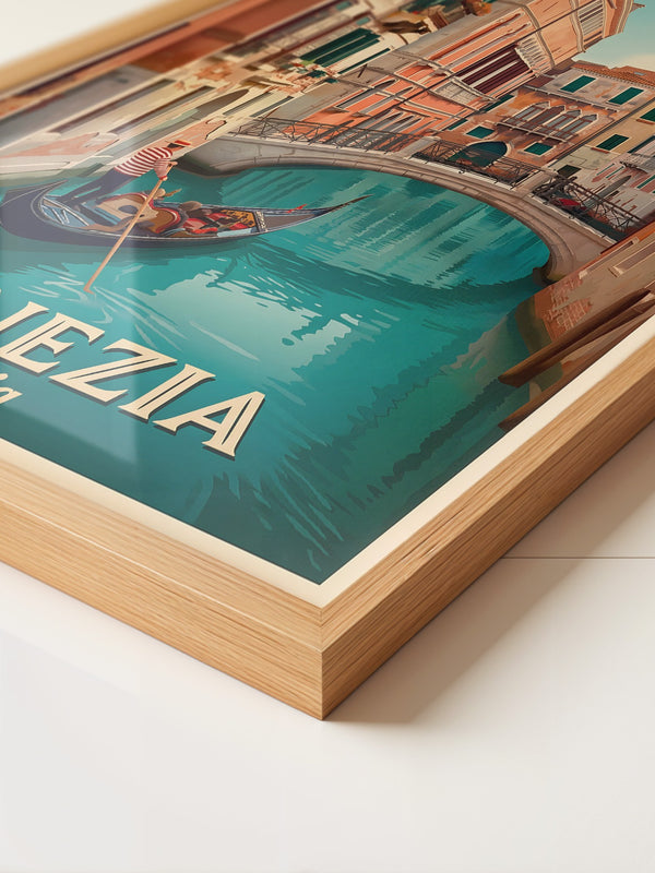 Venedig Gondel Kanal Retro