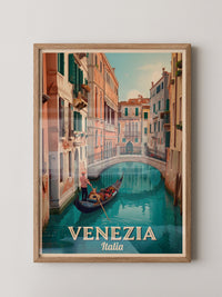 Venedig Gondel Kanal Retro