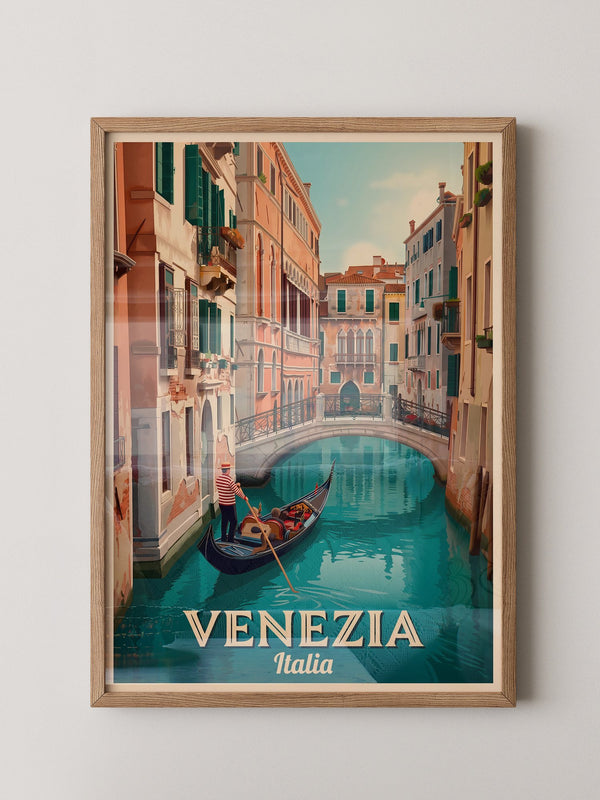 Venedig Gondel Kanal Retro