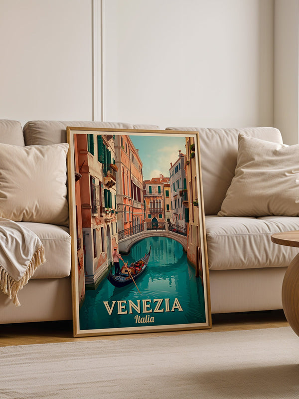 Venedig Gondel Kanal Retro