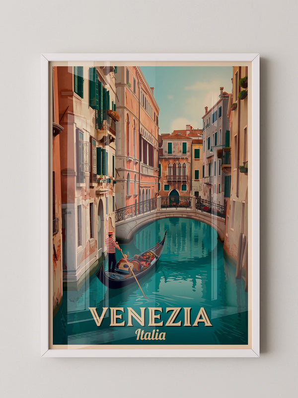 Venedig Gondel Kanal Retro