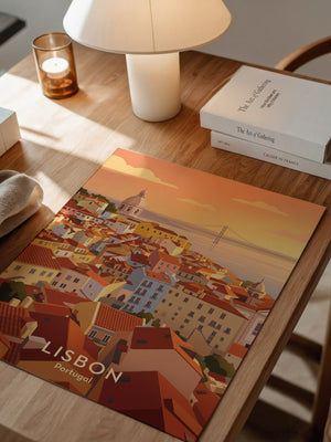 Lissabon Sonnenuntergang Vintage