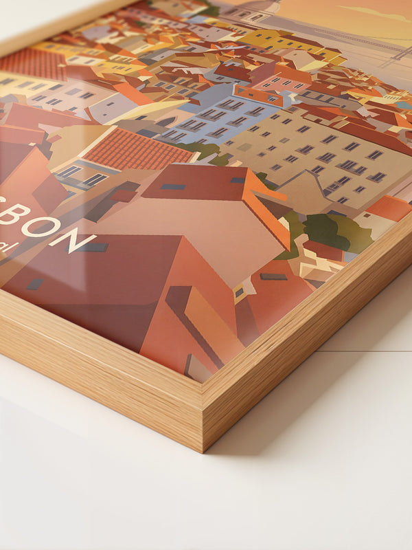 Lissabon Sonnenuntergang Vintage