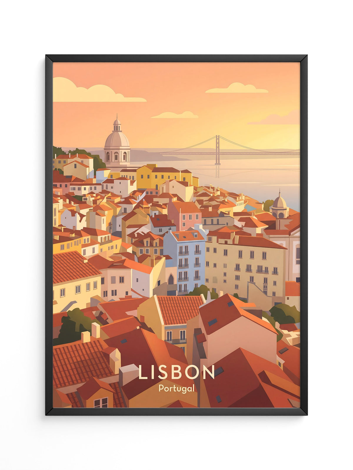 Lissabon Sonnenuntergang Vintage