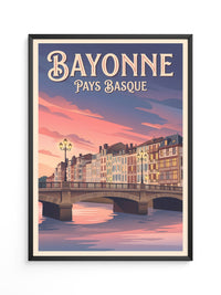 Bayonne Brücke Abenddämmerung