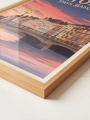 Bayonne Brücke Abenddämmerung