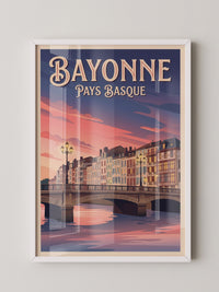 Bayonne Brücke Abenddämmerung