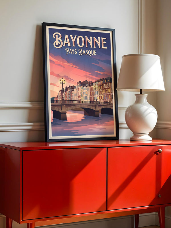 Bayonne Brücke Abenddämmerung