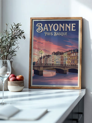 Bayonne Brücke Abenddämmerung