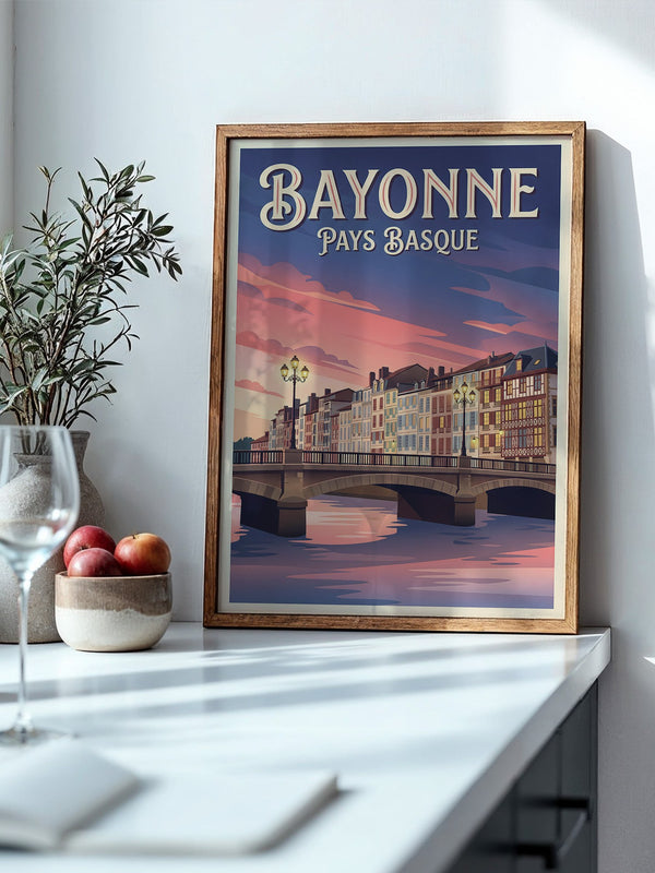 Bayonne Brücke Abenddämmerung