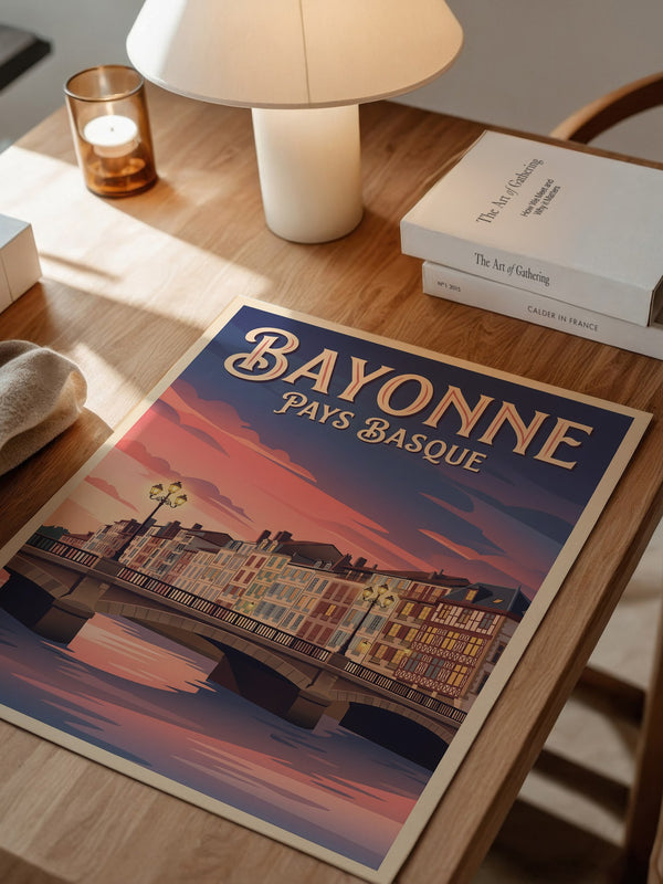 Bayonne Brücke Abenddämmerung