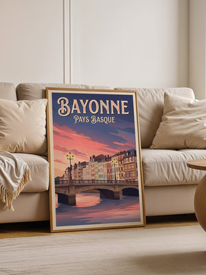 Bayonne Brücke Abenddämmerung