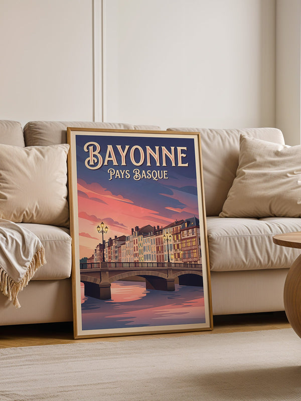 Bayonne Brücke Abenddämmerung