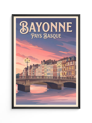 Bayonne Brücke Abenddämmerung