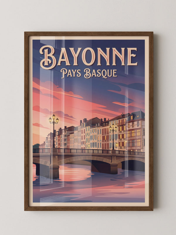 Bayonne Brücke Abenddämmerung