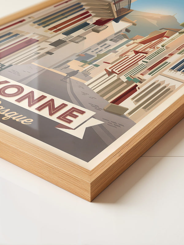 Bayonne Stadtansicht Retro-Charme