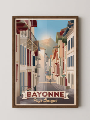 Bayonne Stadtansicht Retro-Charme