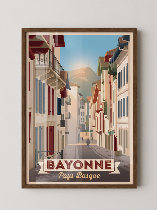 Bayonne Stadtansicht Retro-Charme