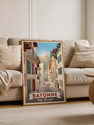 Bayonne Stadtansicht Retro-Charme
