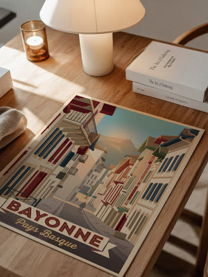 Bayonne Stadtansicht Retro-Charme