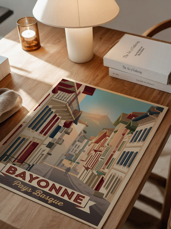 Bayonne Stadtansicht Retro-Charme