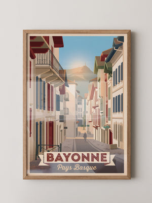 Bayonne Stadtansicht Retro-Charme