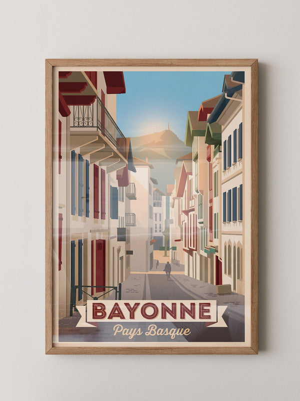Bayonne Stadtansicht Retro-Charme