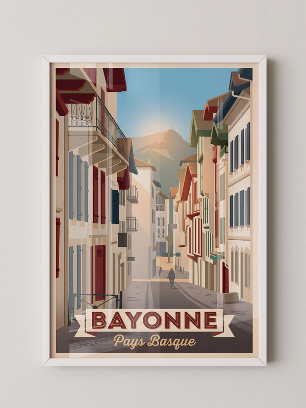 Bayonne Stadtansicht Retro-Charme