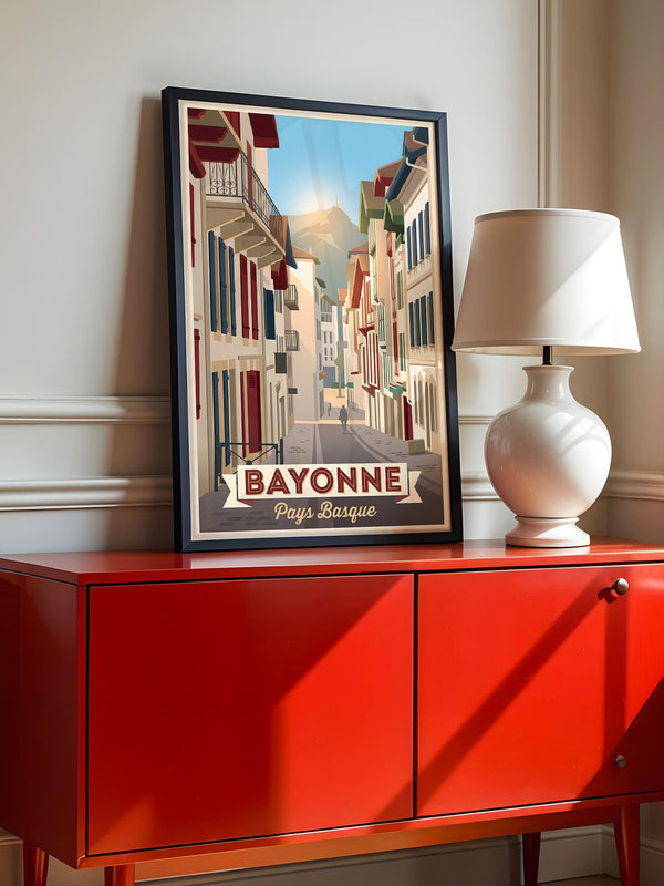 Bayonne Stadtansicht Retro-Charme