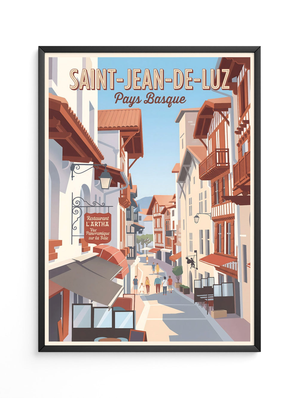 Saint-Jean-de-Luz Altstadtansicht