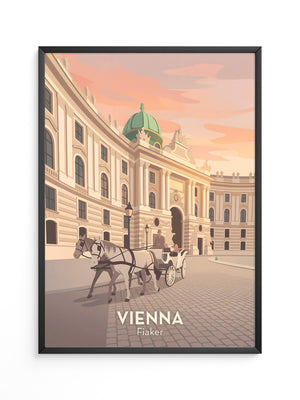 Wiener Kutsche im Abendlicht