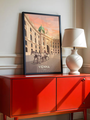 Wiener Kutsche im Abendlicht