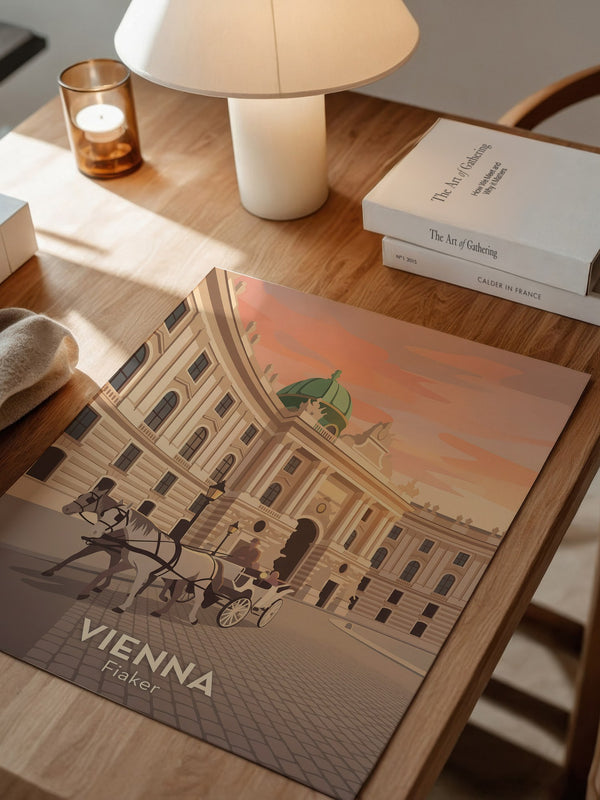 Wiener Kutsche im Abendlicht