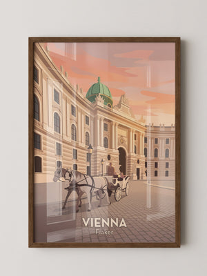 Wiener Kutsche im Abendlicht