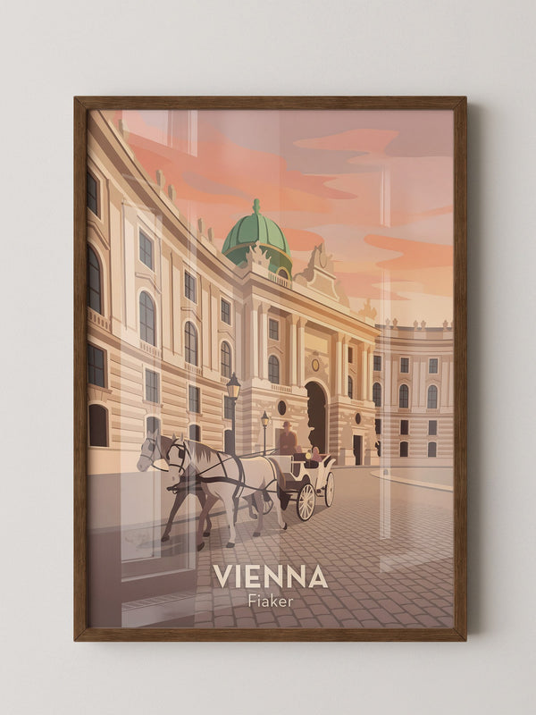 Wiener Kutsche im Abendlicht