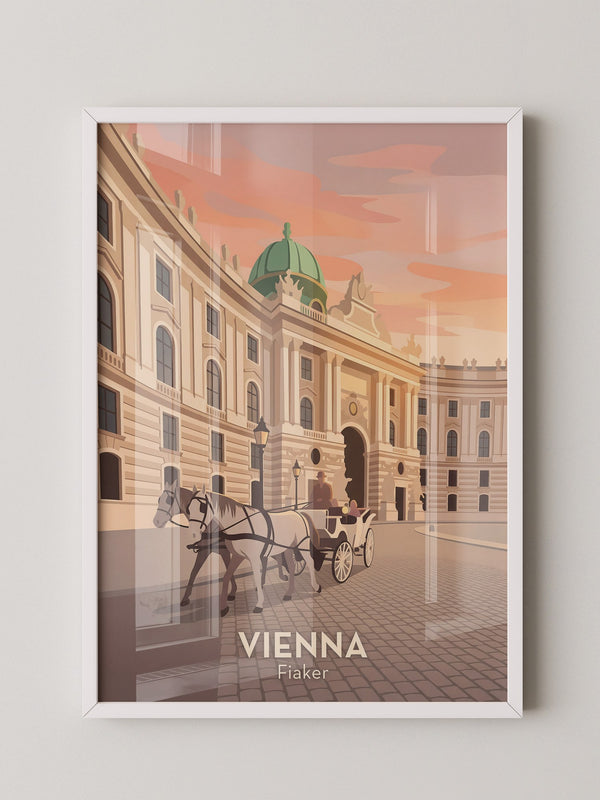 Wiener Kutsche im Abendlicht