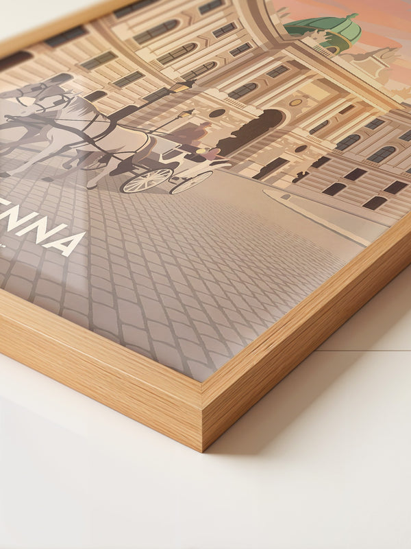 Wiener Kutsche im Abendlicht