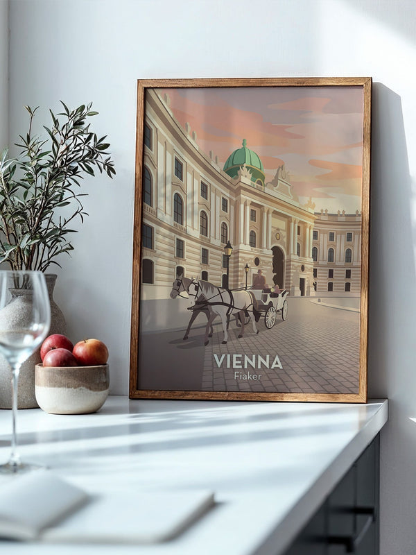 Wiener Kutsche im Abendlicht