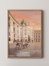 Wiener Kutsche im Abendlicht