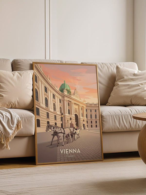 Wiener Kutsche im Abendlicht