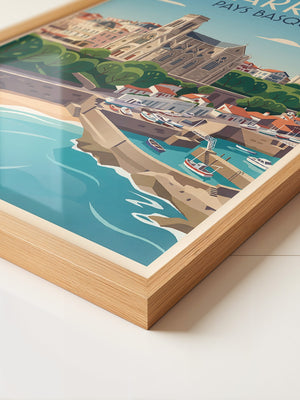 Biarritz Küste Retro-Stil