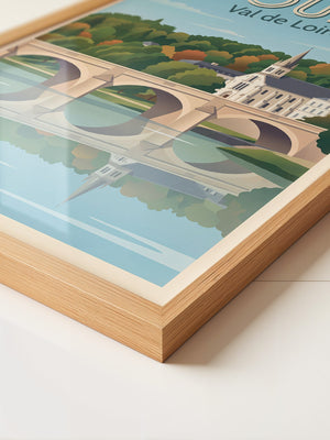 Flusslandschaft Herbstfarben